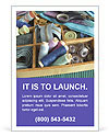 Woman's Sewing Utensils Ad Template