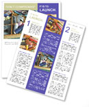 Woman's Sewing Utensils Newsletter Template