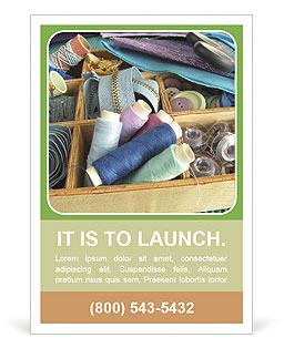 Sewing Utensils Ad Template