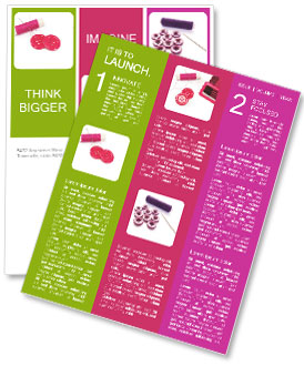 Two Pink Buttons Newsletter Template