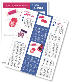 Pint Belt Buttons and Threads Newsletter Template