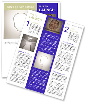 Scratch of Human Head Newsletter Template