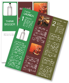 Bottle of Russian Vodka Newsletter Template