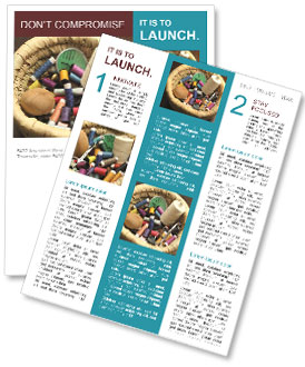 Woman's Handwork Newsletter Template