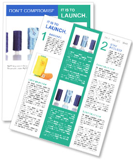 Silk Threads for Sewing Newsletter Template