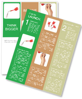 Red Darts Arrow Newsletter Template