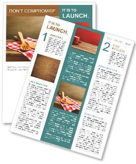 Kitchen in Village Style Newsletter Template