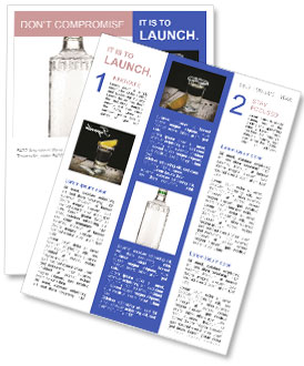 Bottle of Tequila Newsletter Template