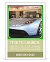 Tesla Motors Introduces First Plug-In Electric Car In The Us With Showroom In Menlo Park, California Ad Template
