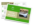 Tesla Motors Introduces First Plug-In Electric Car In The Us With Showroom In Menlo Park, California Postcard Template