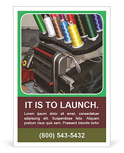 How The Latest Sewing Machines Are Revolutionizing The Textile Industry. Ad Template