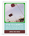 Qatar's Dhow Harbour: National Flag Flying From Tied-Up Dhows' Stern Flagstaffs Ad Template
