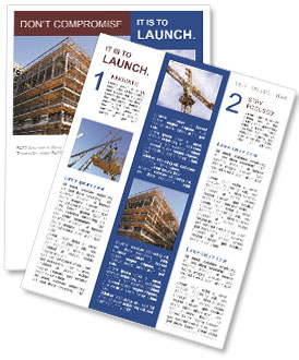 Constructing An Office Building: Tips, Steps And Process Newsletter Template