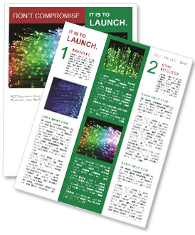 Vibrant Multicolor Fiber Optics: Illuminate Your Space With A Rainbow Of Colors Newsletter Template
