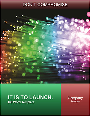Vibrant Multicolor Fiber Optics: Illuminate Your Space With A Rainbow Of Colors Word Template - Page 1