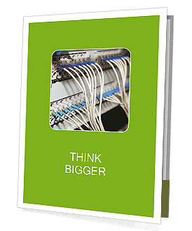 Connecting Servers In A Data Center With Network Hub, Patch Cables, And Fiber Cables - Check Out More Network And Server Presentation Folder