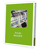 Connecting Servers In A Data Center With Network Hub, Patch Cables, And Fiber Cables - Check Out More Network And Server Presentation Folder