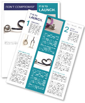 Heart-Shaped Stethoscope: A Unique Design For Medical Professionals Newsletter Template