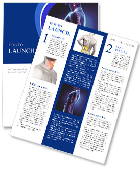 Human Spinal Column Newsletter Template