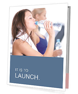 Women At Fitness Presentation Folder
