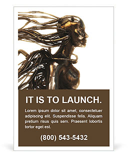 Woman Robot Ad Template