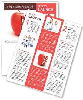 Pills In Apple Newsletter Template