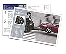 Auto Manufacture Postcard Template