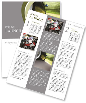 Green Car Newsletter Template