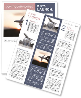 Fly By Plane Newsletter Template