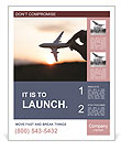 Fly By Plane Poster Template