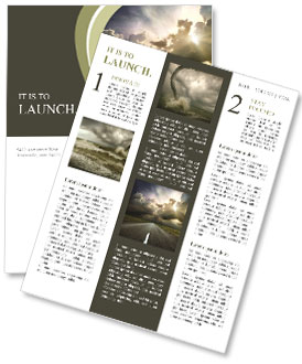 Driving At Sunset Newsletter Template