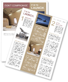 Business Class Travel Newsletter Template