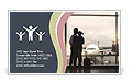 Airport Farewell Business Card Template