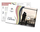 Airport Farewell Postcard Template