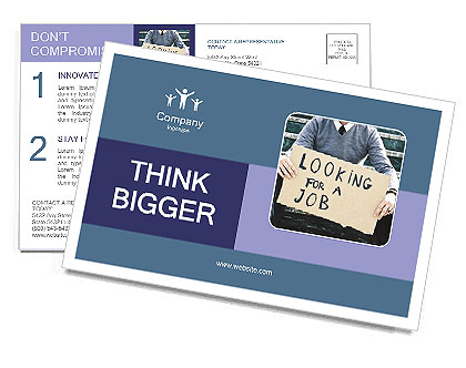 Wan With Ads Postcard Template