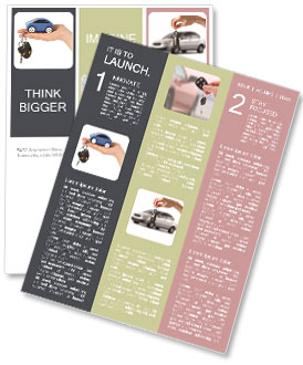 Toy Car Newsletter Template