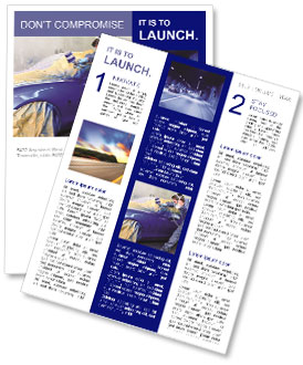 Paint Car Newsletter Template