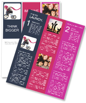 Boy Rides Bicycle Newsletter Template