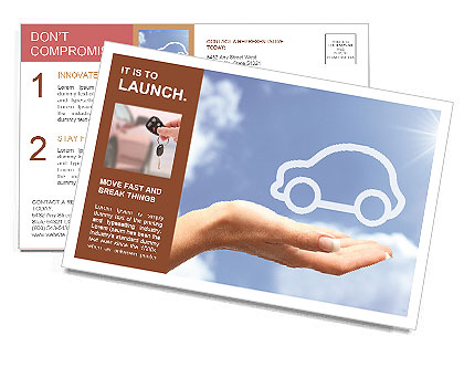 Car Dream Postcard Template