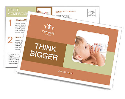 Baby Food Postcard Template
