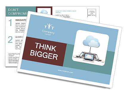 Net Between Computers Postcard Template