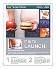 Apple Vs Burger Flyer Template