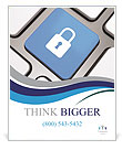Lock Button Poster Template
