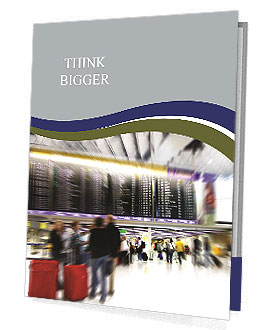 Crowd At Airport Presentation Folder