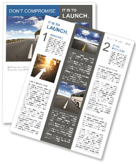 Travelling By Bus Newsletter Template