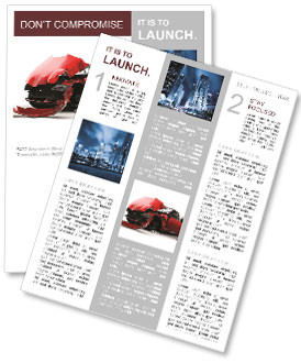 Car Crash Newsletter Template