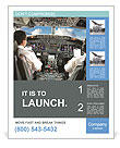 Plane Pilot Poster Template