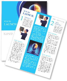 Left Part Of Brain Newsletter Template