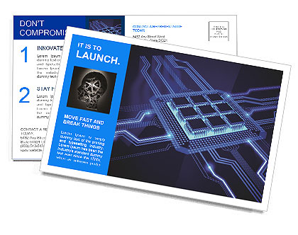 Builtâ€“In Chip Postcard Template