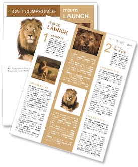 Lion Newsletter Template